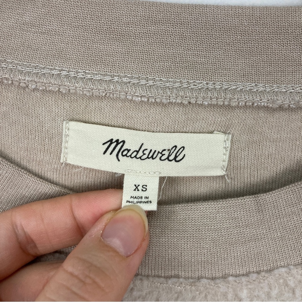 Madewell Brushed Side Button Relaxed Sweatshirt - Picture 7 of 11